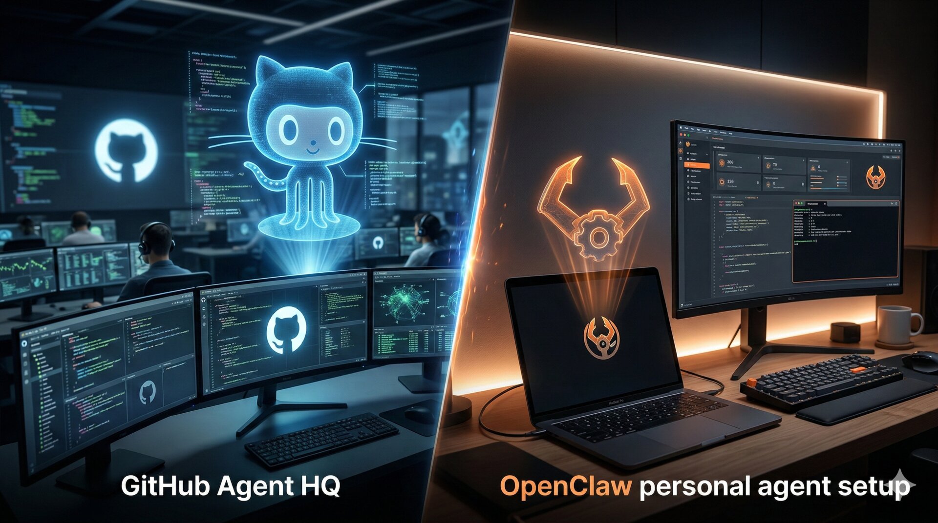 GitHub Agent HQ vs OpenClaw: The Personal Agent Showdown